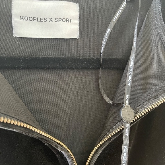 KOOPLES X SPORT BLACK JACKET SIZE 2 - Picture 9 of 10